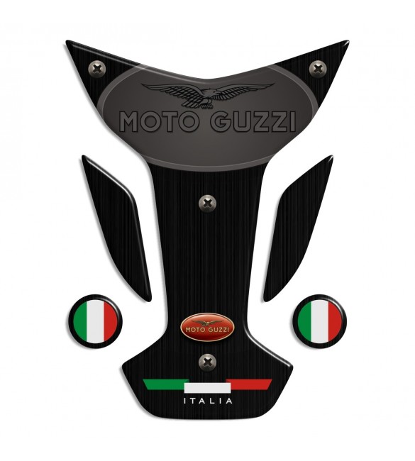 TANK PAD PROTECTIVE effect burnished steel for Moto Guzzi mod. 